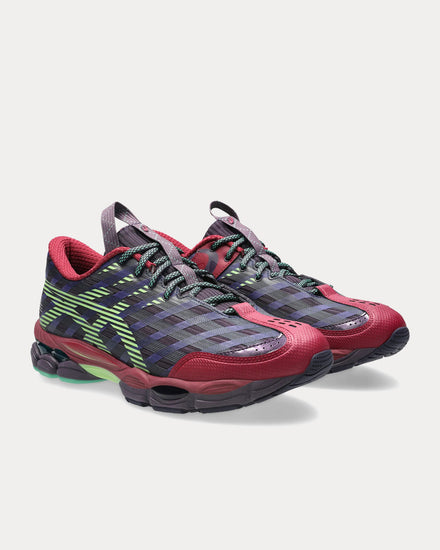Asics x Kiko Kostadinov US8-S GEL-SJ33 Deep Plum / Fresh Grass Low Top Sneakers - 3