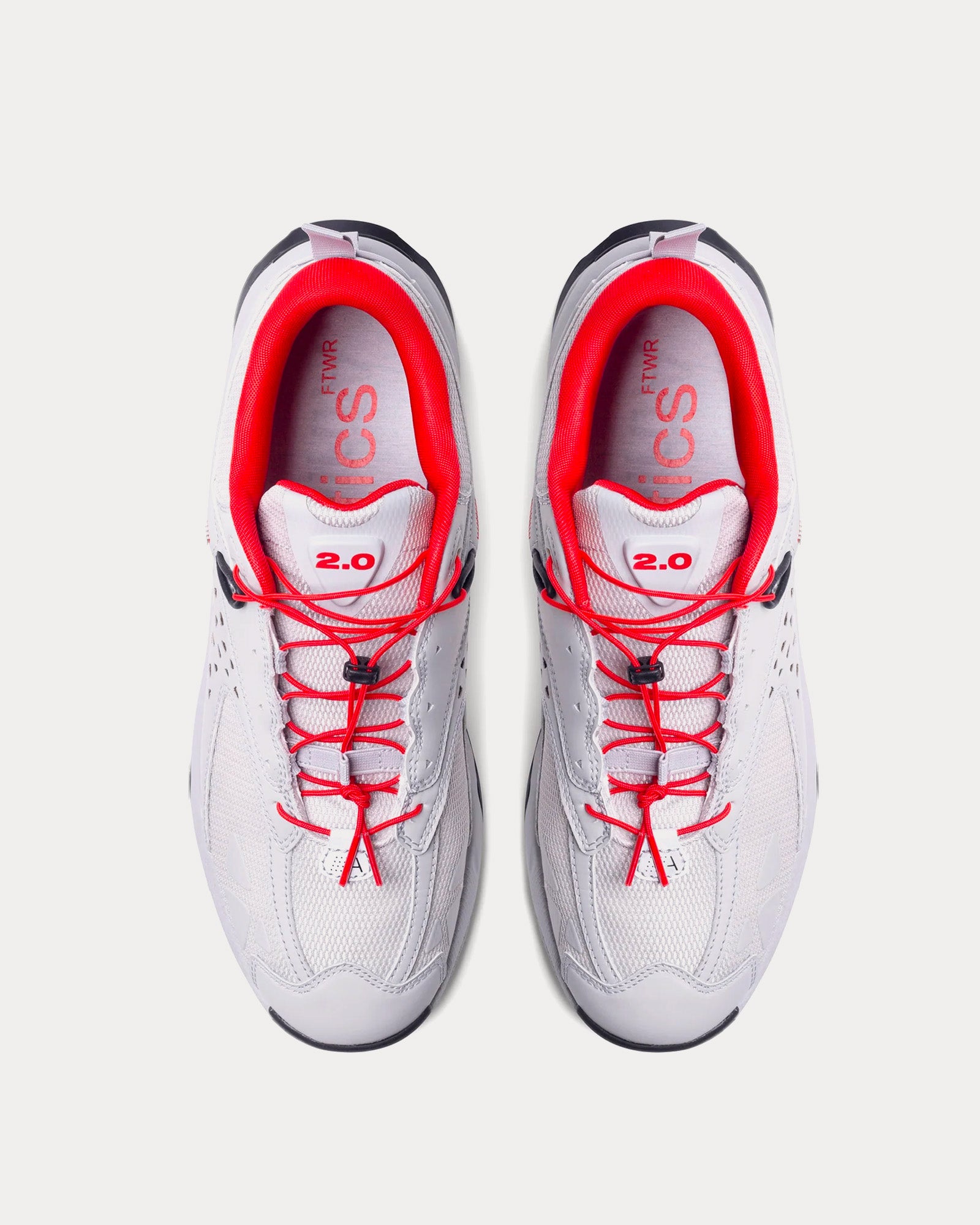 Athletics FTWR - 2.0 North Grey / High Risk Red Low Top Sneakers