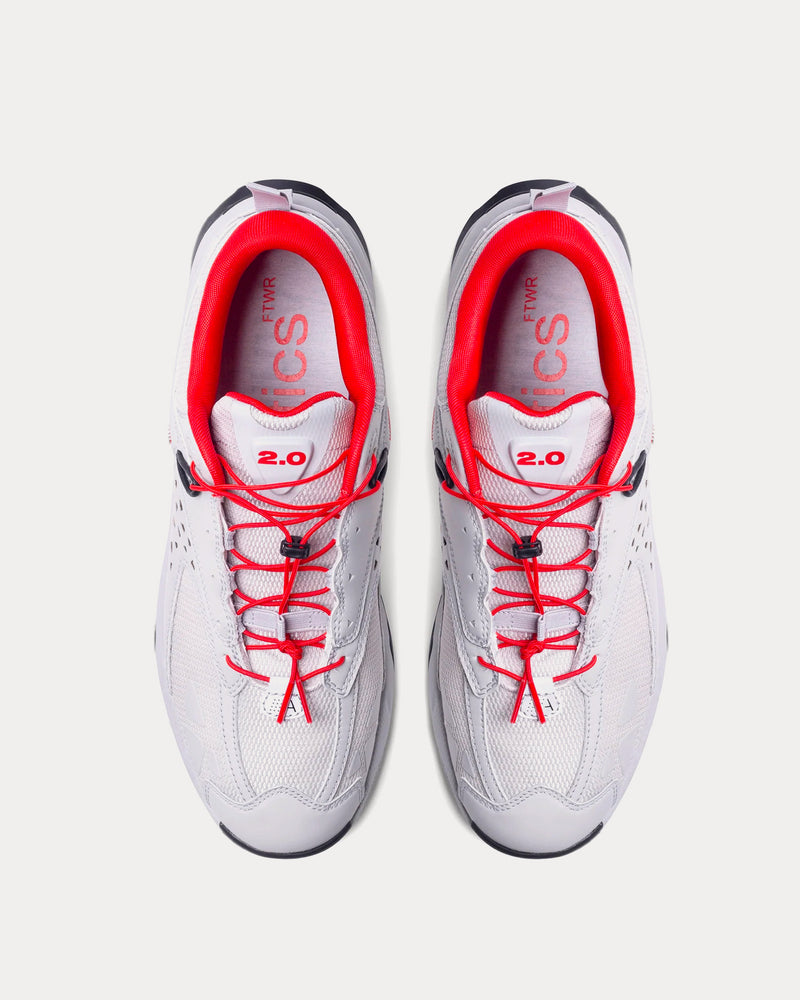 Athletics FTWR 2.0 North Grey / High Risk Red Low Top Sneakers - 2