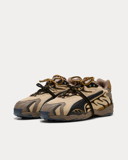 Puma x A$AP Rocky Inhale Toasted Almond / Puma Black Low Top Sneakers - 3