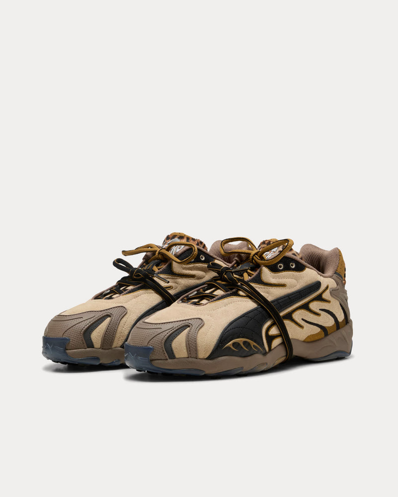 Puma x A$AP Rocky Inhale Toasted Almond / Puma Black Low Top Sneakers - 3