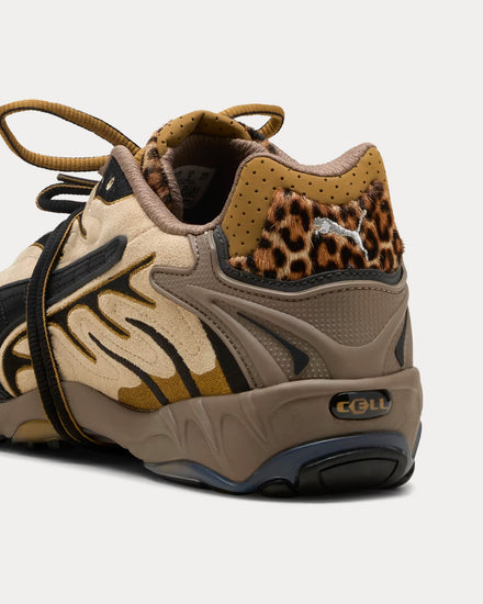 Puma x A$AP Rocky Inhale Toasted Almond / Puma Black Low Top Sneakers - 4