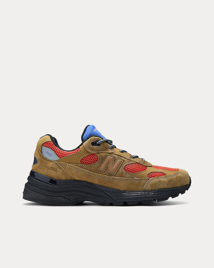 New Balance x Action Bronson Made in USA 992 Golden Brown / Flame Low Top Sneakers - 1
