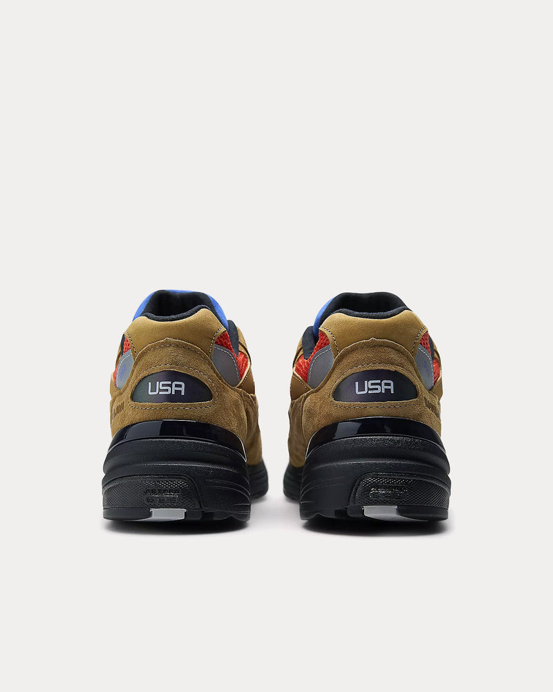 New Balance x Action Bronson Made in USA 992 Golden Brown / Flame Low Top Sneakers - 4