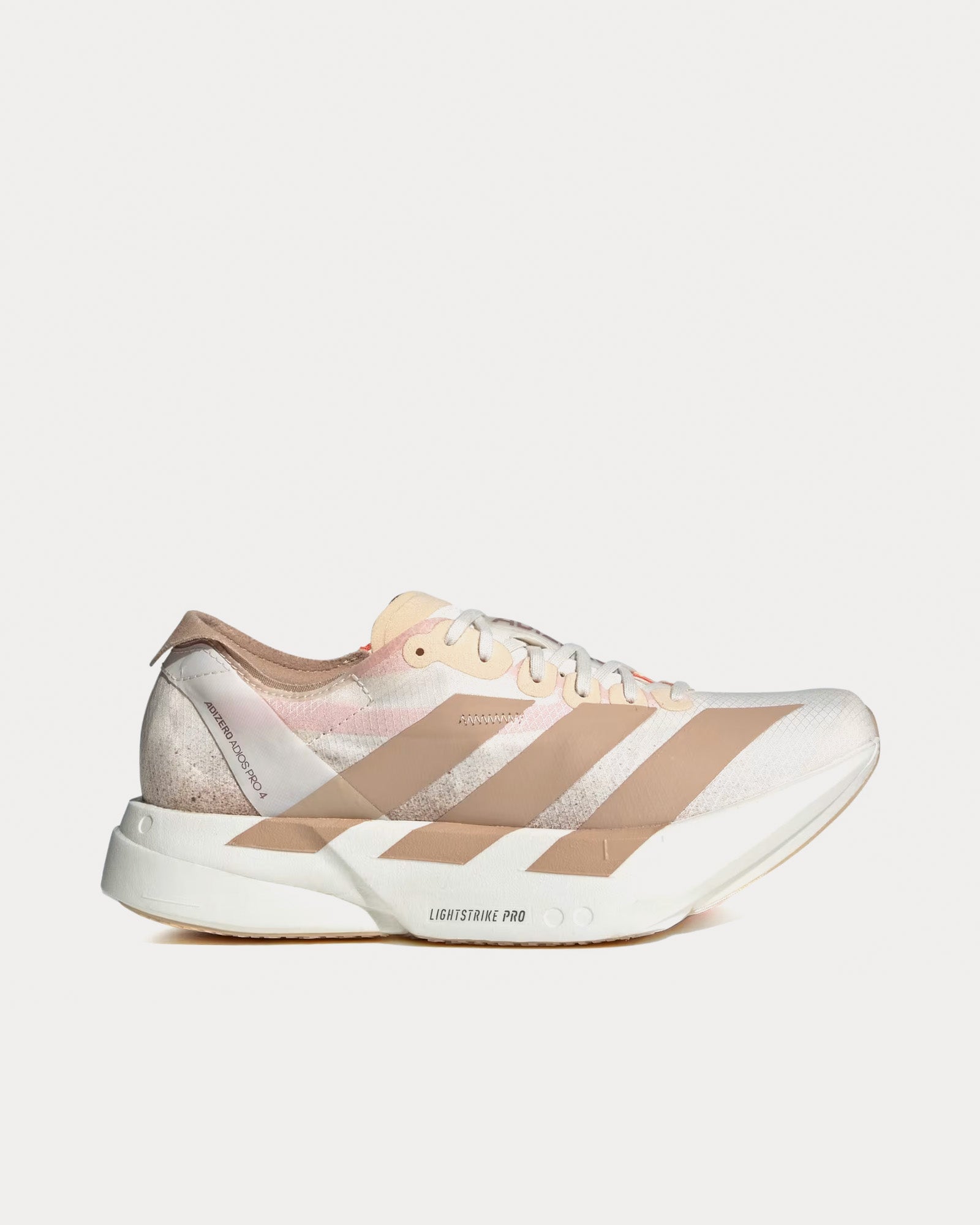 Adidas Women's Adizero EVO SL Chalk White / Warm Sandstone / Semi Impact  Orange Running Shoes