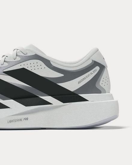 Adidas Adizero Evo SL EXO Cloud White / Metallic Silver / Core Black Running Shoes - 4