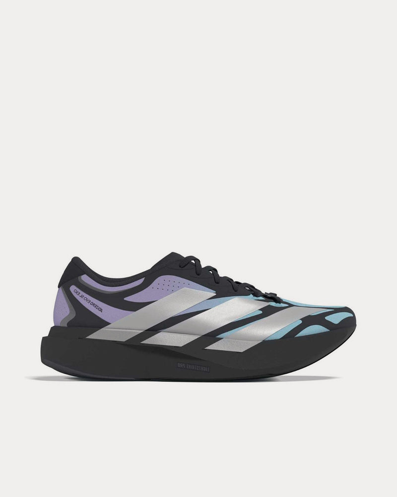 Adidas Unisex Adizero Evo SL EXO Core Black / Purple / Blue Running Shoes Adidas Unisex Adizero Evo SL EXO Core Black / Purple / Blue Running Shoes