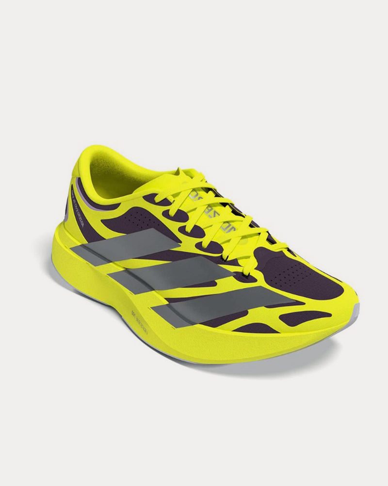Adidas Adizero Evo SL EXO Yellow / Metallic Silver / Core Black Running Shoes - 2