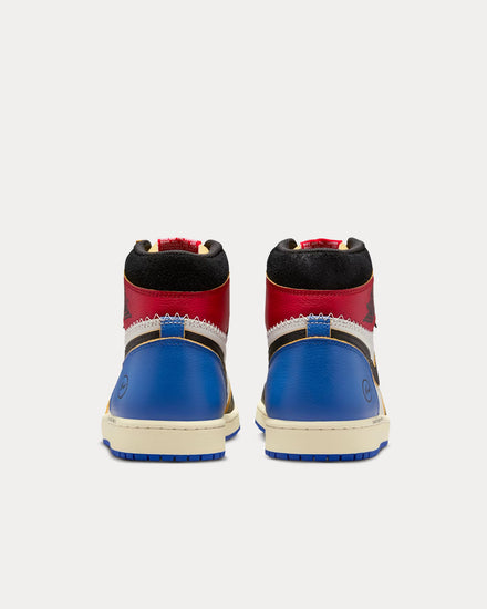 Jordan x Union x Fragment Air Jordan 1 Black / Varsity Red High Top Sneakers - 4
