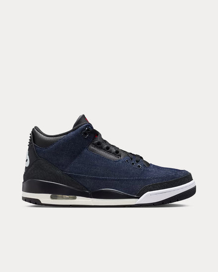 Jordan x Levi's Air Jordan 3 Indigo / Gym Red Mid Top Sneakers - 1