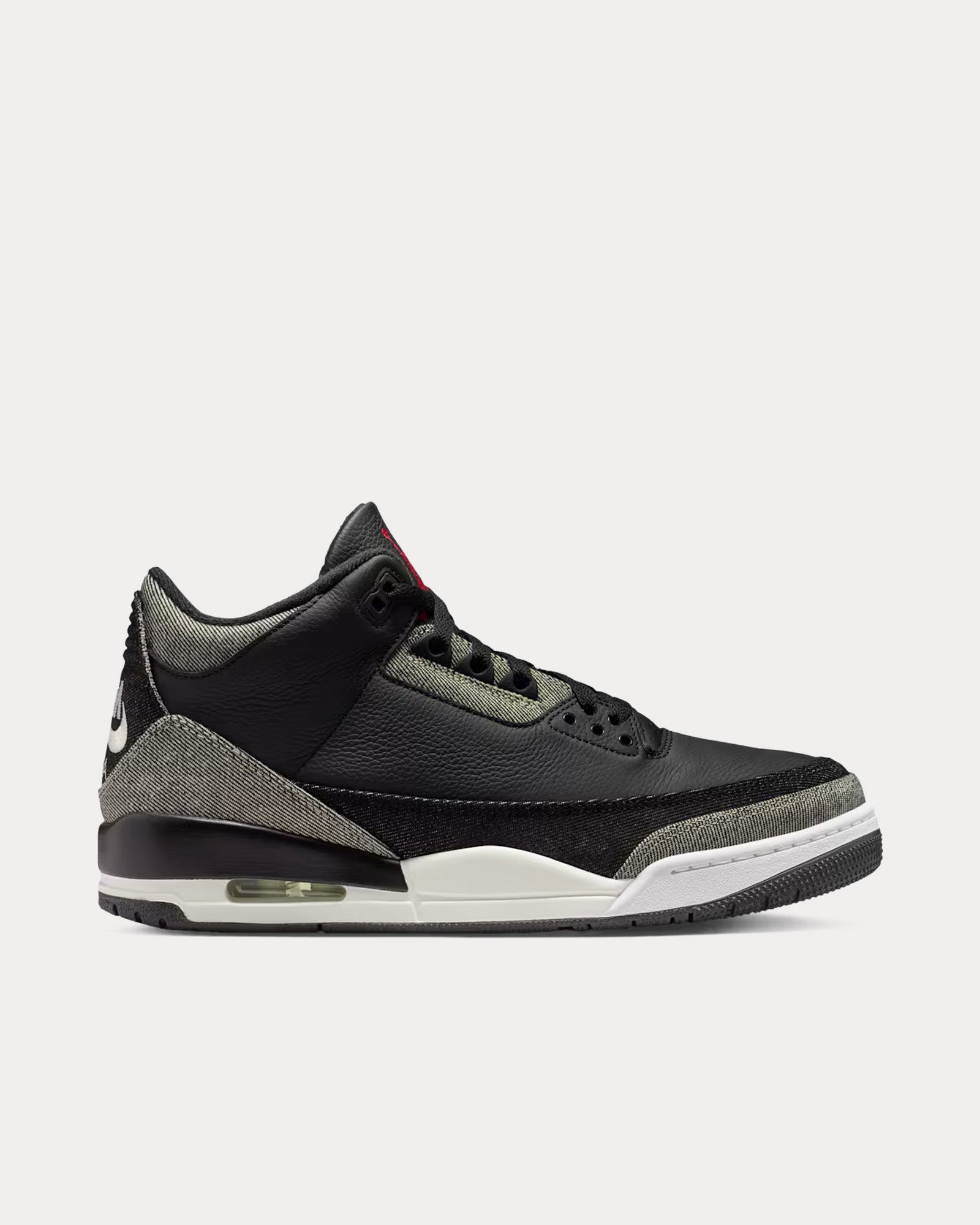Levi's × Nike Air Jordan3Black and White Jordan x Levi's Unisex Air Jordan 3 Black / White Mid Top Sneakers