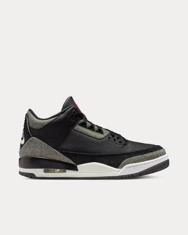 Jordan x Levi's Air Jordan 3 Black / White Mid Top Sneakers