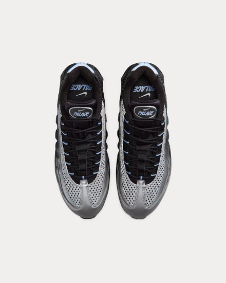 Nike x Palace Air Max 95 'Big Bubble' Metallic Silver Low Top Sneakers - 2