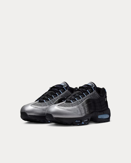 Nike x Palace Air Max 95 'Big Bubble' Metallic Silver Low Top Sneakers - 3
