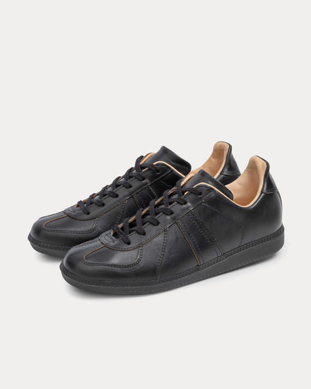 Allevol German Army Trainer 'GAT' Horween Chromexcel All Black Low Top Sneakers - 2