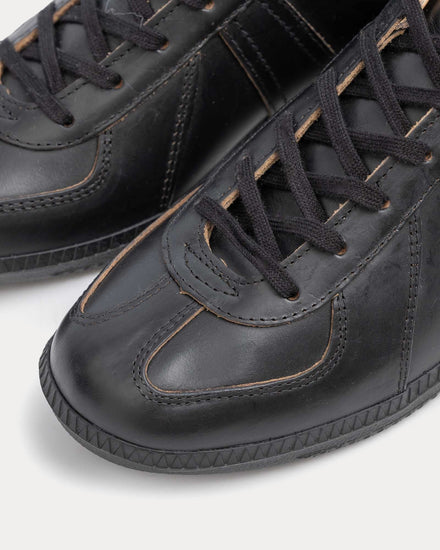 Allevol German Army Trainer 'GAT' Horween Chromexcel All Black Low Top Sneakers - 5