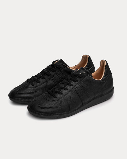 Allevol German Army Trainer 'GAT' Leather All Black Low Top Sneakers - 2