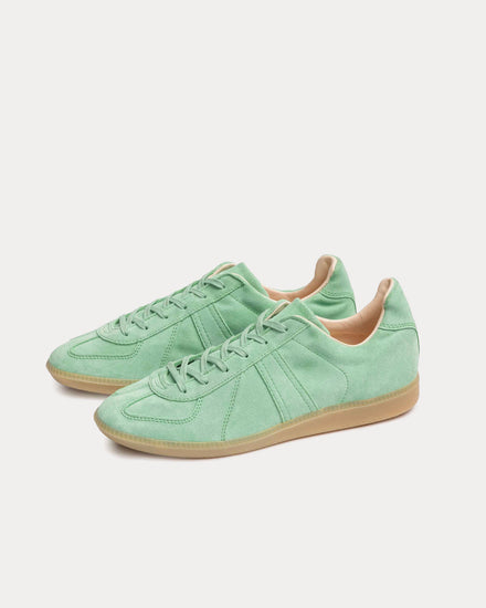 Allevol German Army Trainer 'GAT' Suede Aqua Green Low Top Sneakers - 2