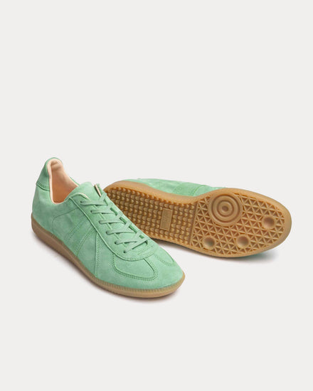 Allevol German Army Trainer 'GAT' Suede Aqua Green Low Top Sneakers - 3