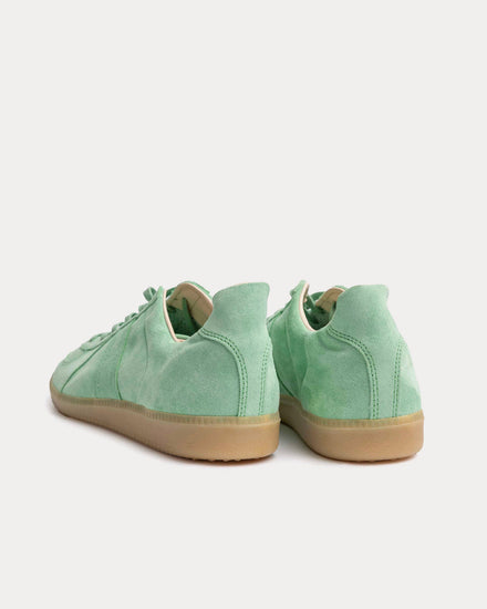 Allevol German Army Trainer 'GAT' Suede Aqua Green Low Top Sneakers - 4