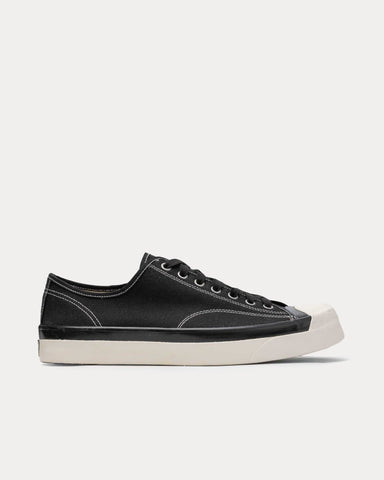 Anatomica x Wakouwa Canvas Derby Cap Toe Black Low Top Sneakers