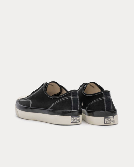 Anatomica x Wakouwa Canvas Derby Cap Toe Black Low Top Sneakers - 3