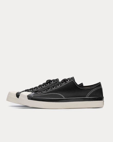 Anatomica x Wakouwa Canvas Derby Cap Toe Black Low Top Sneakers - 4