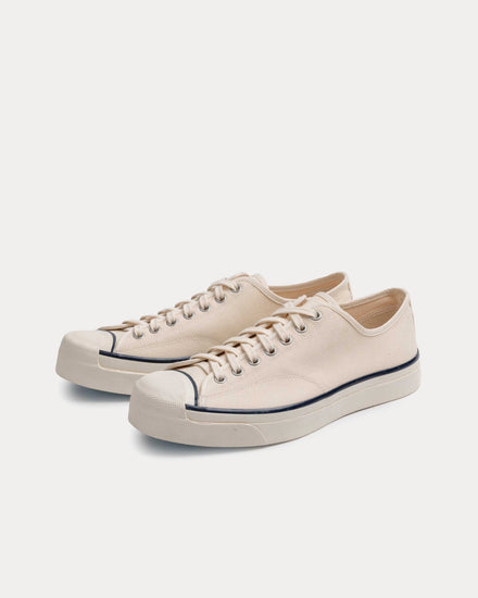 Anatomica x Wakouwa Canvas Derby Cap Toe Off White Low Top Sneakers - 2