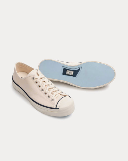Anatomica x Wakouwa Canvas Derby Cap Toe Off White Low Top Sneakers - 3