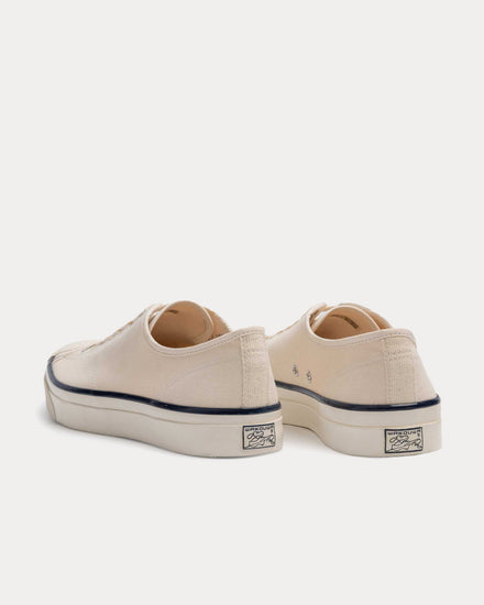 Anatomica x Wakouwa Canvas Derby Cap Toe Off White Low Top Sneakers - 4