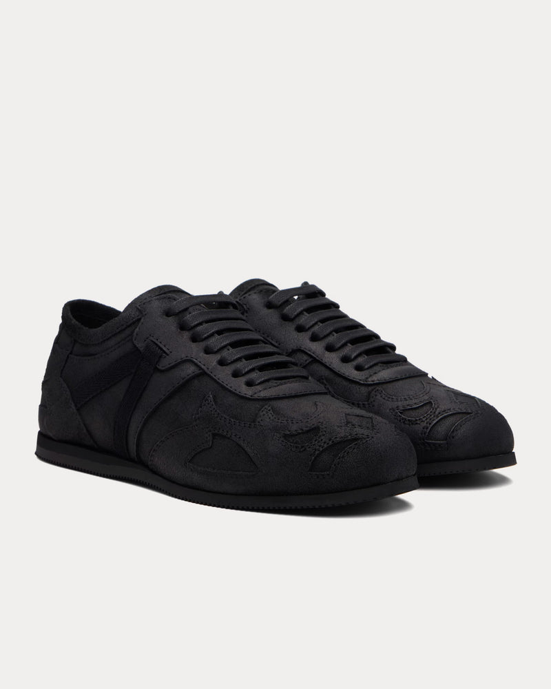Ann Demeulemeester Milton Boxing Black Low Top Sneakers - 2