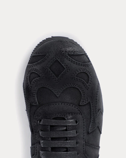 Ann Demeulemeester Milton Boxing Black Low Top Sneakers - 4