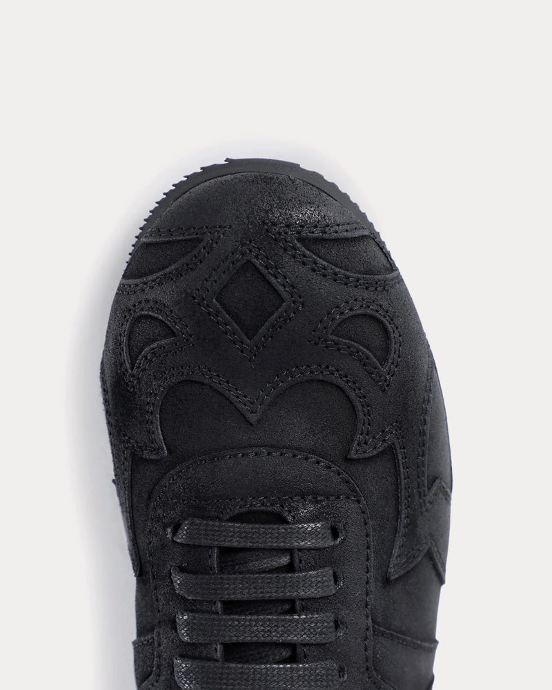 Ann Demeulemeester Milton Boxing Black Low Top Sneakers - 4