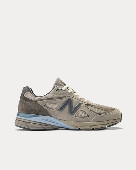 New Balance x Auralee Made in USA 990v4 London Fog / Turkish Coffee / Blue Shadow Low Top Sneakers - 1