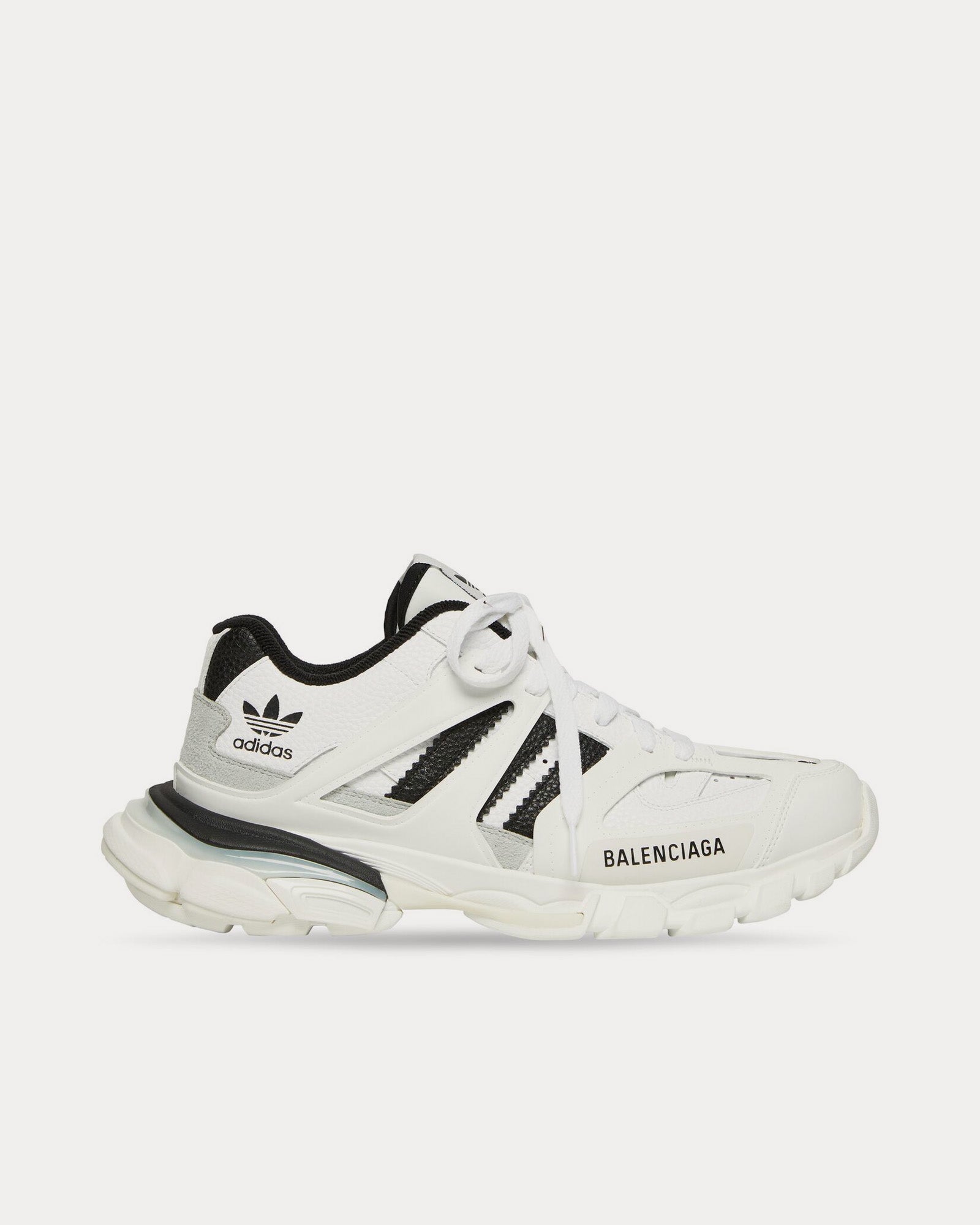 Balenciaga x Adidas - Track Forum White / Black Low Top Sneakers