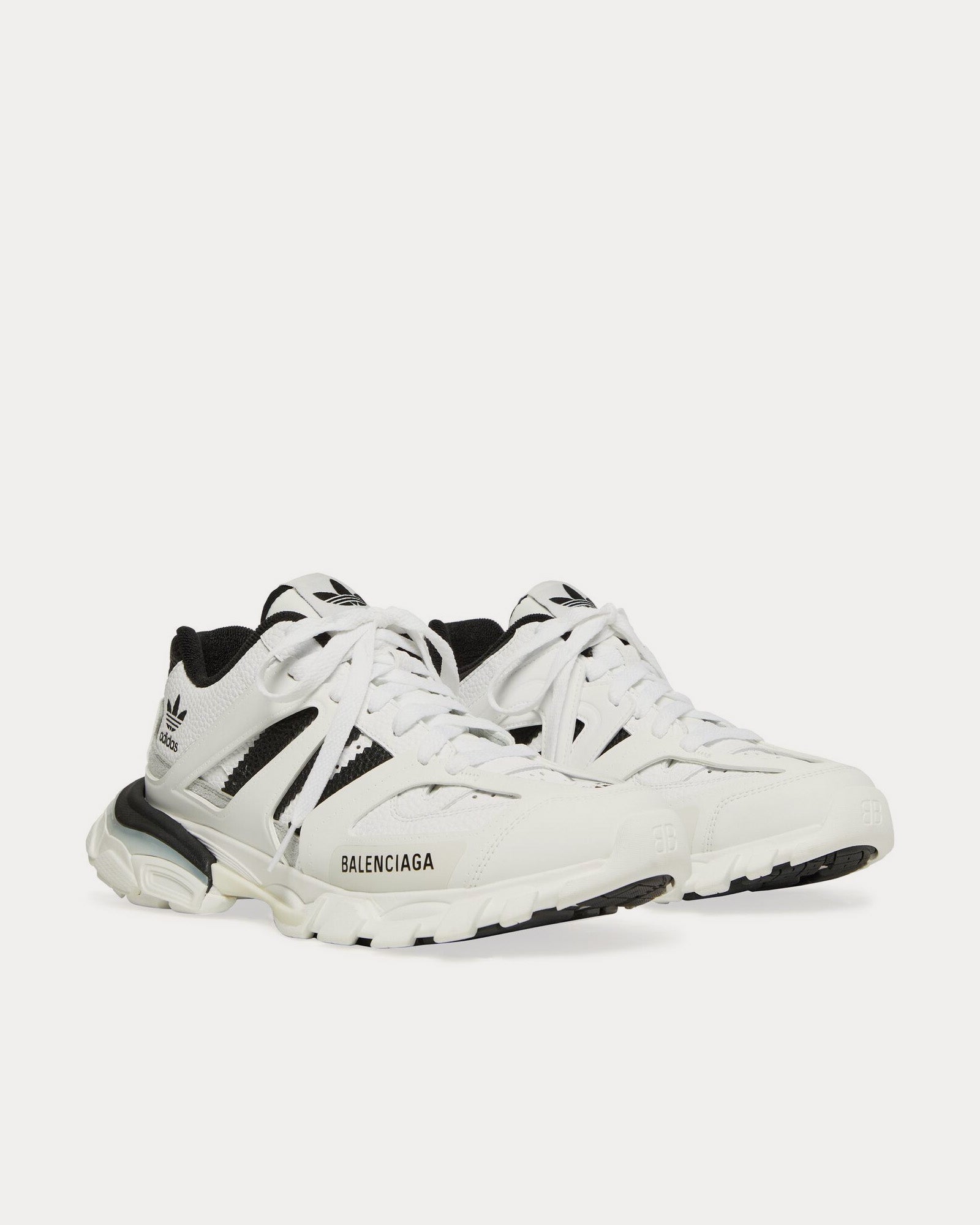 Balenciaga x Adidas - Track Forum White / Black Low Top Sneakers