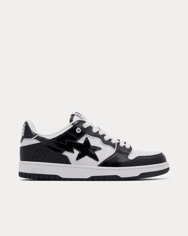 A Bathing APE Men's Bape Sk8 Sta #5 Black / White Low Top Sneakers