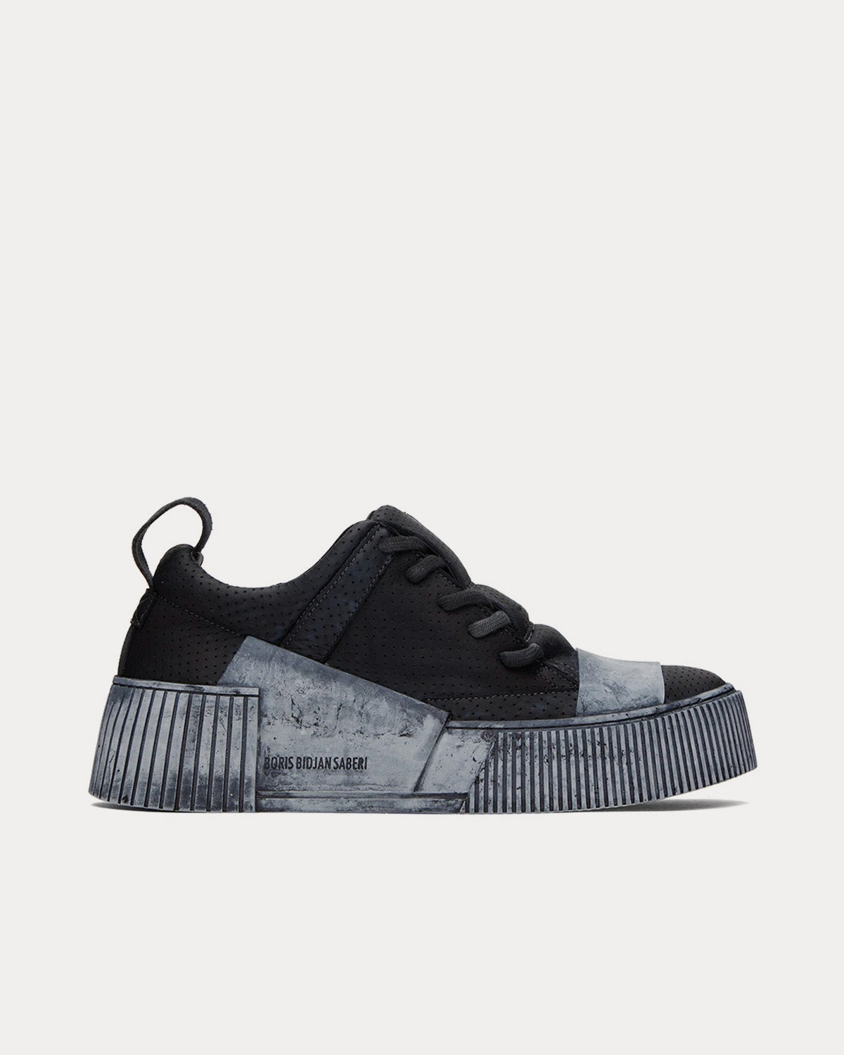 Boris Bidjan Saberi Men's Bamba Black Low Top Sneakers Trainers