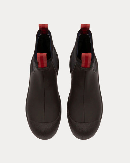 Bally Curling Leather Black Boots - 2