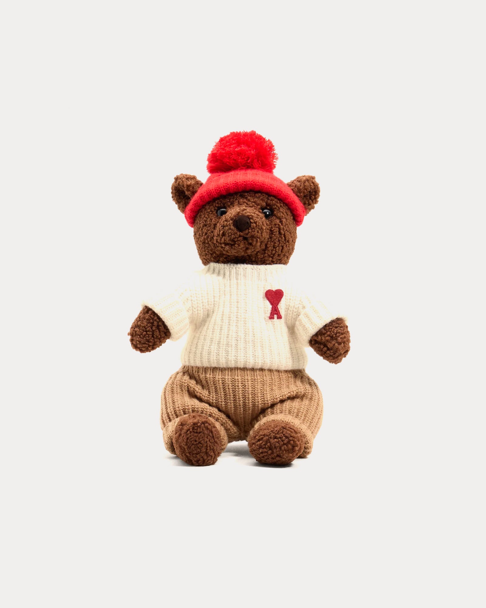 Ami Paris Unisex Ami Brown Teddy Bear