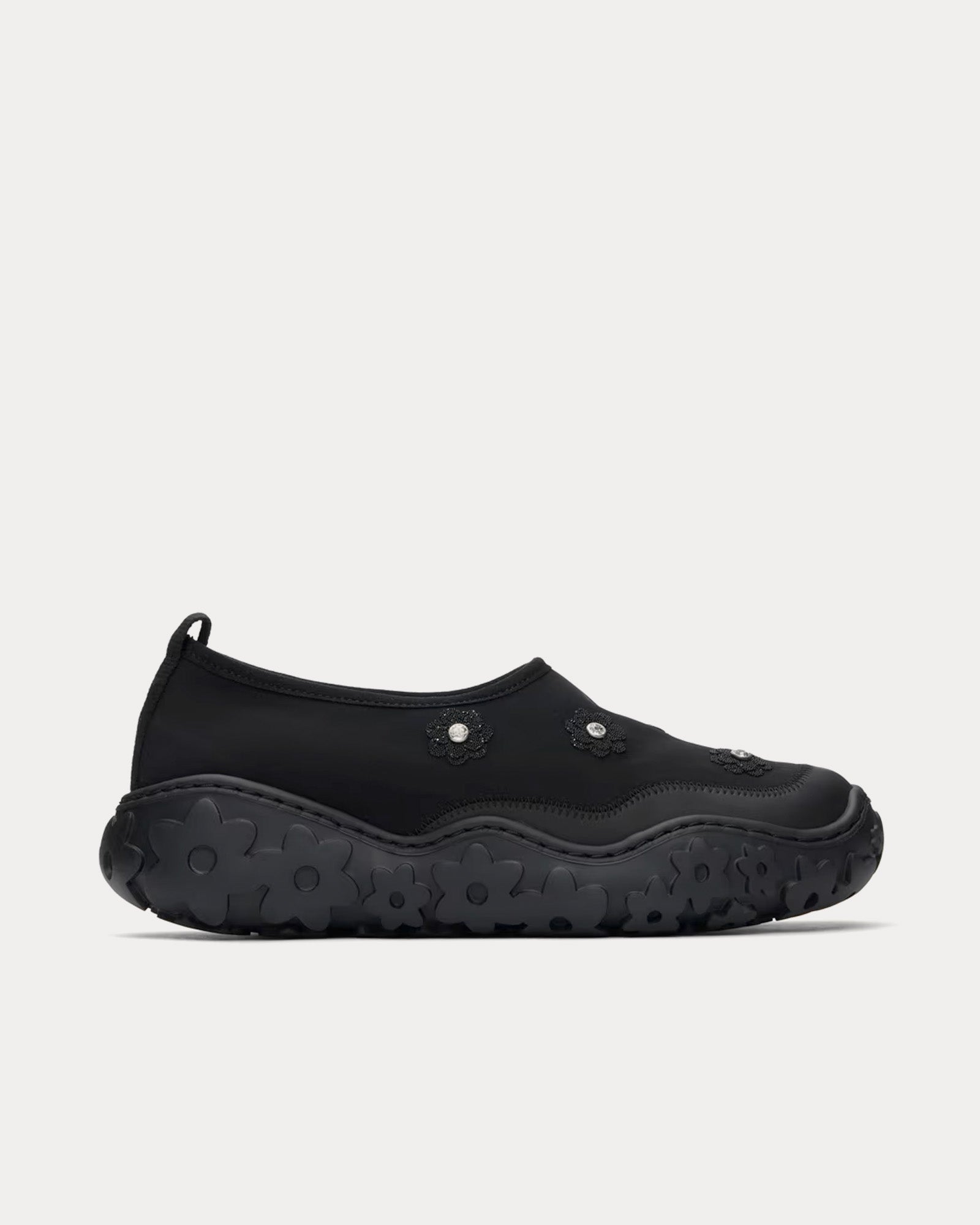Cecilie Bahnsen Women's Glam Black Slip On Sneakers
