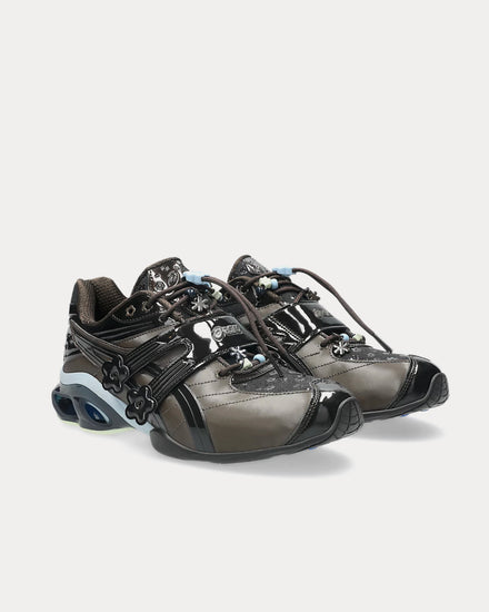 Asics x Cecilie Bahnsen Gel-Kinetic FR Black / Black Coffee Low Top Sneakers - 3
