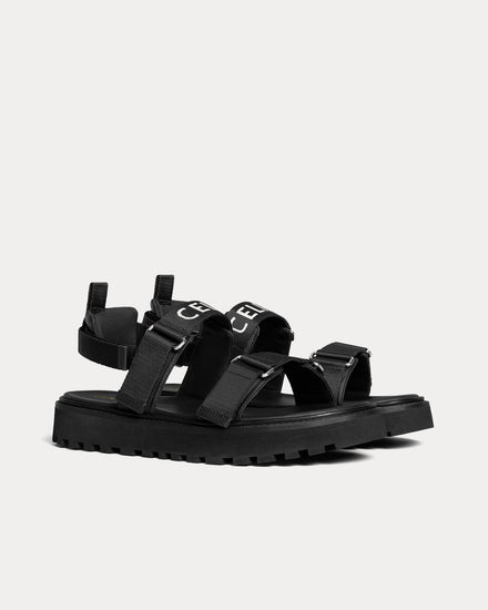 【VIP価格】CELINE BILLIE SANDAL CELINE BILLIE CHUNKY SANDAL IN Calfskin and Textile - TAN