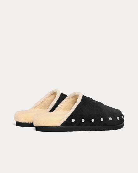 Celine Pitea Calfskin Black / Natural Clogs - 3