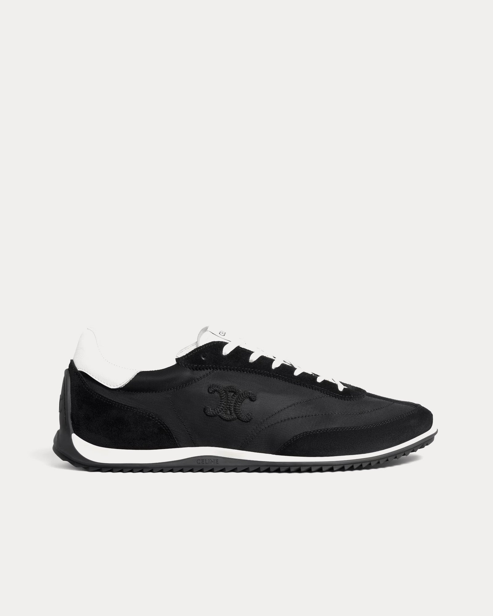 Celine Men's Racer Nylon Sneakers Black