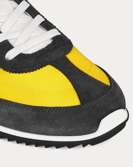 Celine Racer Yellow / Dark Grey Low Top Sneakers - 4