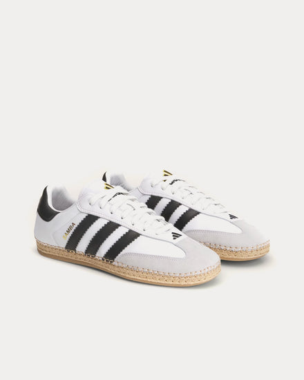 Adidas x CLOT Samba Cloud White / Core Black / Cloud White Low Top Espadrille Sneakers - 3