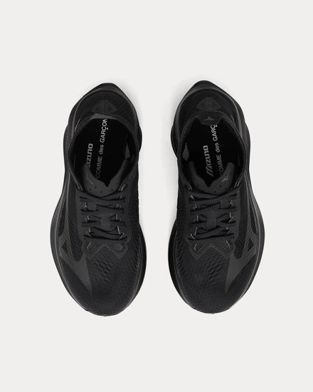 Mizuno x Comme des Garçons Wave Rebellion Pro 3 Black Running Shoes - 2