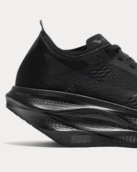 Mizuno x Comme des Garçons Wave Rebellion Pro 3 Black Running Shoes - 4