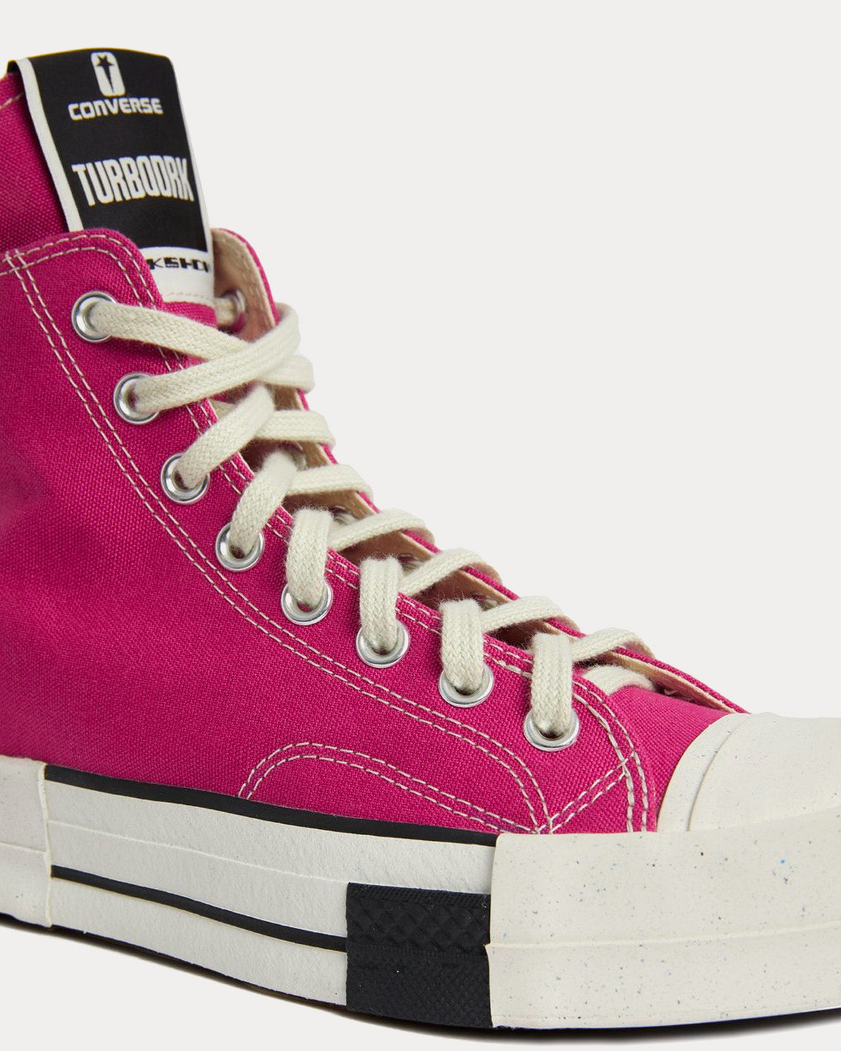 Converse x Rick Owens DRKSHDW - Chuck 70 Laceless Hot Pink / White High Top Sneakers